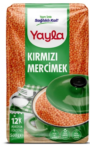 Yayla İthal Kırmızı Mercimek 500 gr