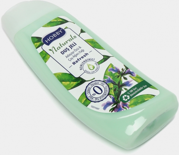 Hobby Naturals Refresh Adaçayı Özü ve Çayağacı Yağı 500 ml Duş Jeli