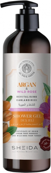 Sheida Active Shine Argan Yağı & Yaban Gülü 500 ml Duş Jeli