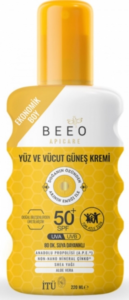 BEE'O ApiCare Propolisli Yüz ve Vücut Güneş Kremi 40 ml