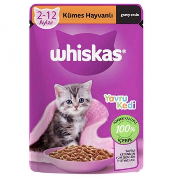 Whiskas Pouch Kümes Hayvanı Yavru 85 gr Kedi Maması