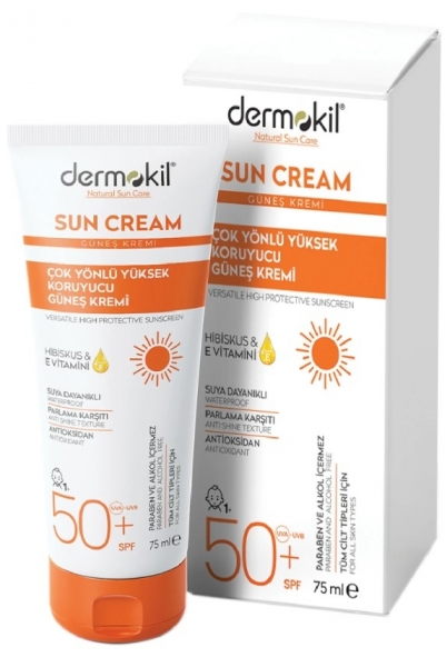 Dermokil Çok Yönlü Yüksek Koruyucu Güneş Kremi 50 SPF 75 ml