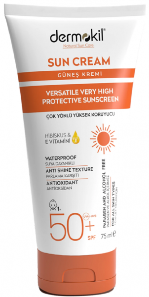 Dermokil Çok Yönlü Yüksek Koruyucu Güneş Kremi 50 SPF 75 ml