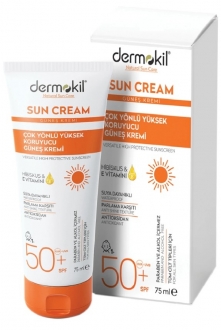 Dermokil Çok Yönlü Yüksek Koruyucu Güneş Kremi 50 SPF 75 ml