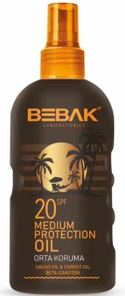 Bebak SPF 20 Etkili Bronzlaştırıcı Yağ 150 ml