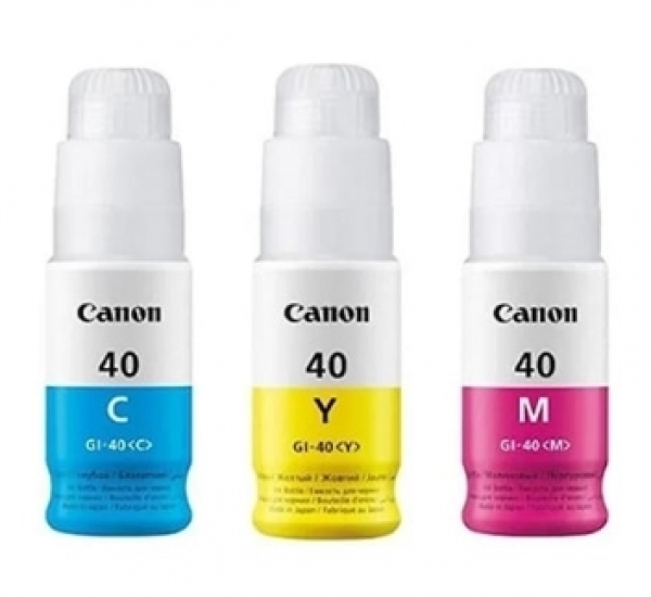 Canon GI-40 Tank Mürekkebi (Mavi / Sarı / Kırmızı)