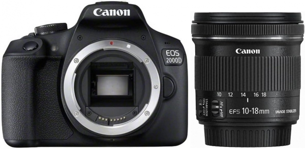 Canon EOS 2000D 10-18mm DSLR Fotoğraf Makinesi (10-18 mm)