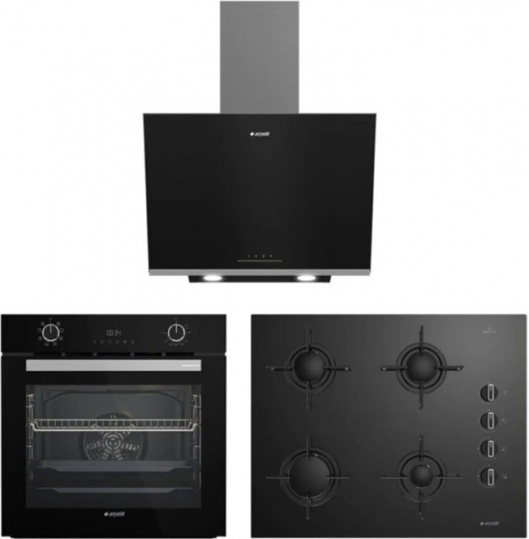 Arçelik Siyah Ankastre Set OCD T 651 ES + AFC 340 S + ADE 606 S