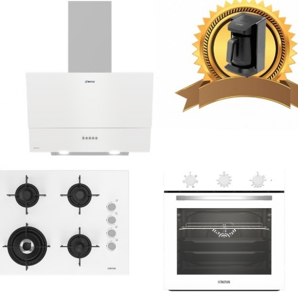Altus Beyaz Ankastre Set ALA 189 DW + Ala 321 W + ALA 535 W