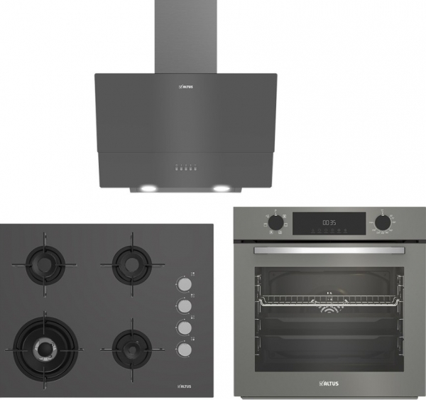 Altus Siyah Ankastre Set ALA 189 DG + ALA 322 G + ALA 535 G