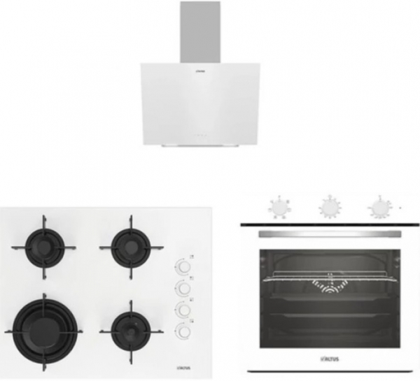 Altus Beyaz Ankastre Set ALA 159 DHW + Ala 321 W + ALA 535 W