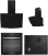 Altus No 104 Siyah Ankastre Set ALA 159 GB + ALA 310 B + ALA 535 B