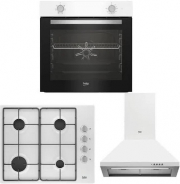 Beko Yeni Eco Beyaz Ankastre Set BOMD D 6110 EB + BFM 310 B + ADP61420B