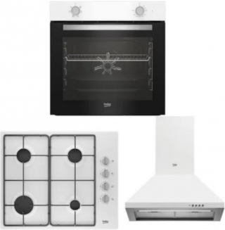 Beko Yeni Eco Beyaz Ankastre Set BOMD D 6110 EB + BFM 310 B + ADP61420B