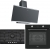 Franke Siyah Ankastre Set FHNG 905 4G TC BK C + FMA 86 H BK + FPJ 915 V BK SS