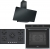 Franke Siyah Ankastre Set FHNS 905 4G TC BK C + FMA 86 H XS + FPJ 915 V BK A