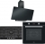 Franke Siyah Ankastre Set FHNG 905 4G TC BK C + FSL 86 H BK + FPJ 915 V BK A