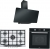 Franke Siyah Ankastre Set FHTL 755 4G TC XS C + FSL 86 H BK + FPJ 915 V BK A