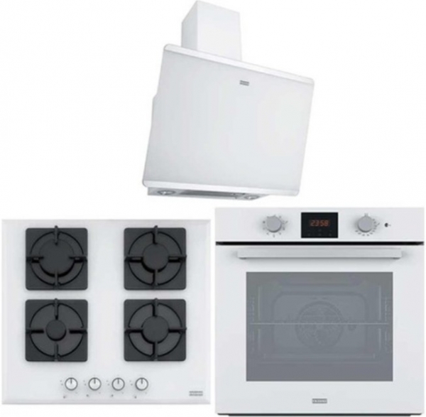 Franke Beyaz Ankastre Set Fhns 604 4g Wh C + FR FSL 86 H WH + FPJ 615 V WH SS