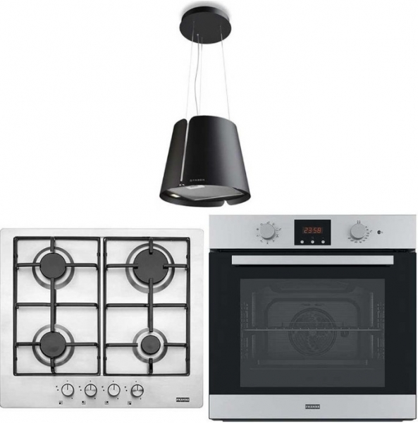 Franke Siyah-Inox Ankastre Set FHNL 604 4G XS E + FSL 86 H XS + Beat Bk Matt F45