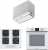 Franke Ankastre Set Fhns 604 4g Wh C + FSL 86 H WH + FBFE WH Matt A52