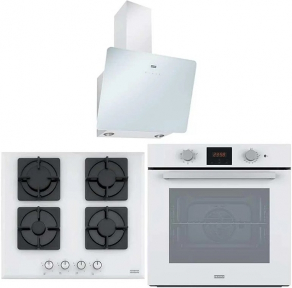Franke Beyaz Ankastre Set Fhns 604 4g Wh C + FR FSL 86 H WH + FPJ 615 V WH A