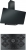 Franke Siyah Ankastre Set FHCR 755 4G TC HE BK C +  + FPJ 915 V BK A