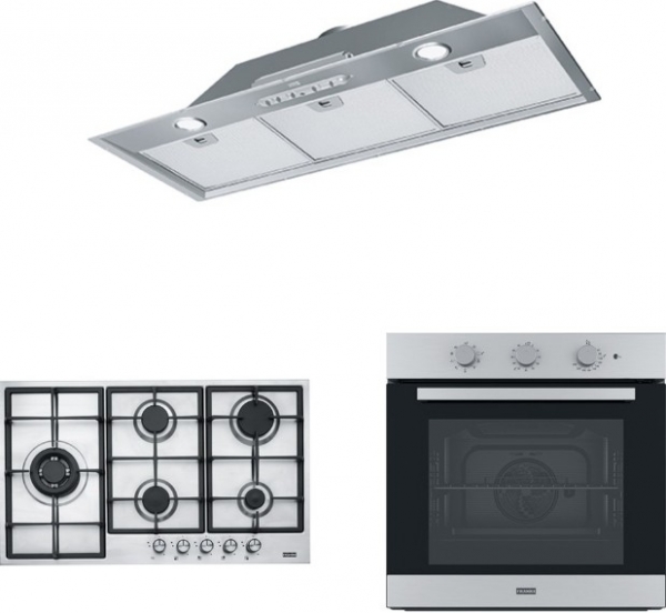 Franke İnox Ankastre Set FHNL 905 4G TC XS C + FSL 82 H XS + FBI 931H XS