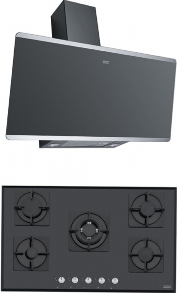 Franke Siyah 2'li Ankastre Set FHNS 905 4G TC BK C + + FPJ 915 V BK SS