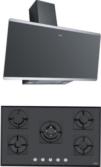Franke Siyah 2'li Ankastre Set FHNS 905 4G TC BK C +  + FPJ 915 V BK SS