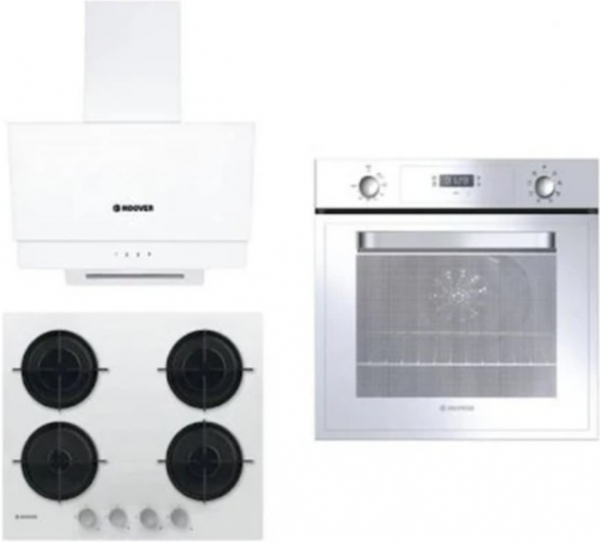 Hoover Beyaz Ankastre Set HVW6MW + HOT 3051 WI + HDG6C2GWTK