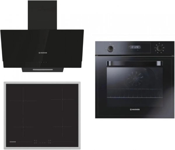 Hoover Siyah Ankastre Set HH64FC + HOT3051BI + HDG6C2GBTK