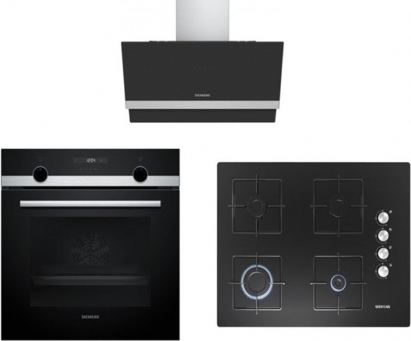 Siemens Siyah Ankastre Set EO7C6PO12O + HB557JYS5T + LC65KAJ60T