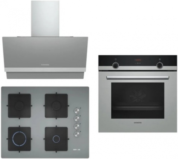 Siemens Gri Ankastre Set EO7C8PO12O + HB514FBH0T + LC65KAJ70T