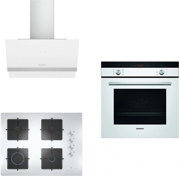 Siemens Beyaz Ankastre Set EO7C2PO12O + HB214FBW1T + LC65KAJ20T
