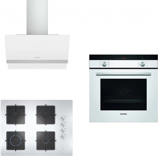 Siemens Beyaz Ankastre Set EO7C2PO12O + HB214FBW1T + LC65KAJ20T