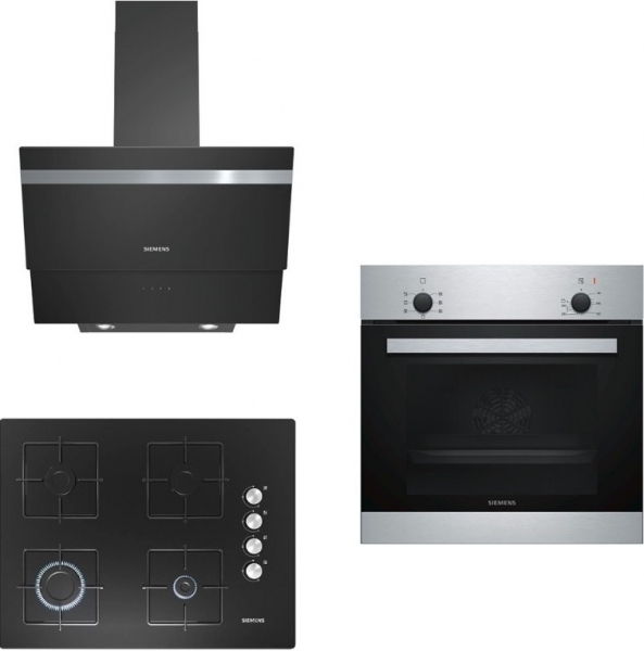 Siemens Siyah Ankastre Set EO7C6PO12O + HB010FBR1T + LC65KA670T