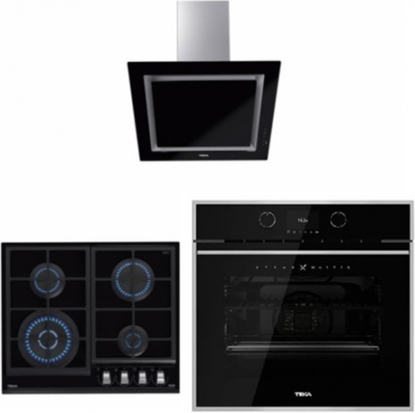 Teka Siyah Ankastre Set GZC 64320 XBN + SteakMaster + DLV 68660 BK