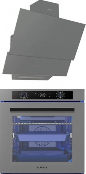 Luxell Gri 2'li Ankastre Set + A68-SGF3 + DA6-835