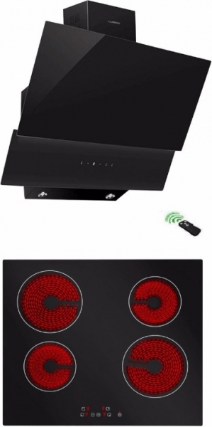 Luxell Siyah 2'li Ankastre Set V6-04T + + DA-835