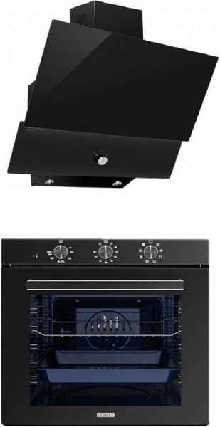 Luxell Siyah 2'li Ankastre Set + A68-SF3 + DA88