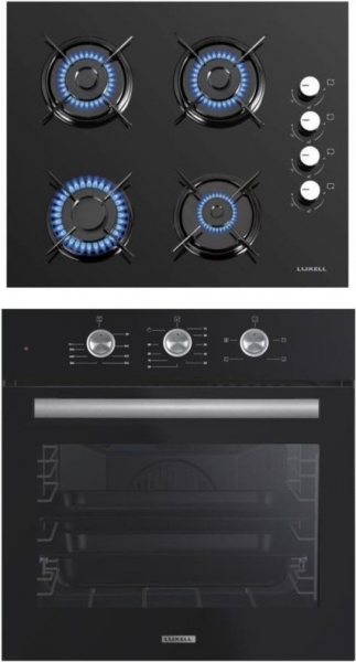 Luxell Siyah 2'li Ankastre Set LX-40 TAHDF + B66 SF2 MT +