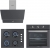 Kumtel Antrasit Gri Ankastre Set KO-40TAHDF + B66-S2 (MT) + DA6-830