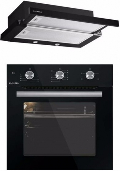 Luxell Siyah 2'li Ankastre Set + B66 SF2 MT + DS6-905