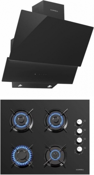 Luxell Siyah 2'li Ankastre Set LX-40 TAHDF + + DA6 835