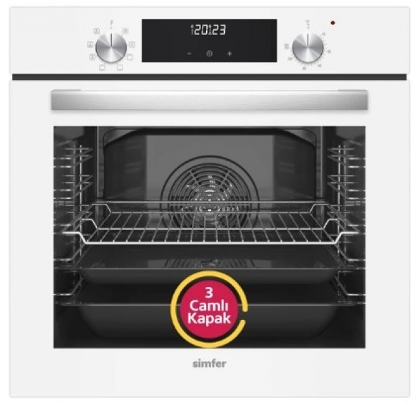 Simfer Beyaz (8209 - 3507 - 8704) Ankastre Set 3507 + 8209 + 8704