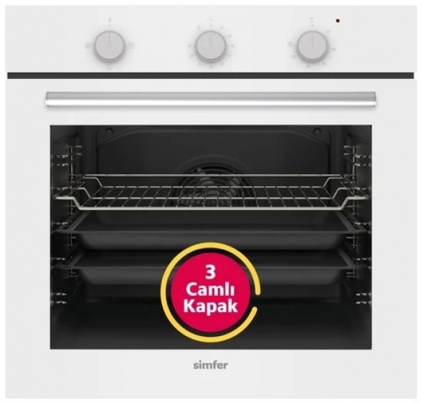 Simfer Beyaz Ankastre Set 3507 + 8206 + 8709