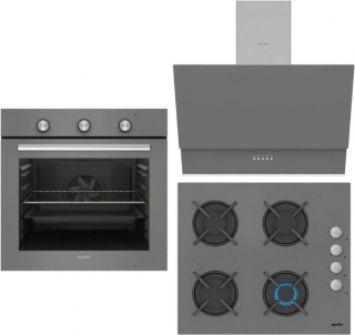 Simfer Gri Ankastre Set 3537 + SB8224 + 8715
