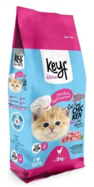 Keyf Tavuklu Yavru 15 kg Kedi Maması