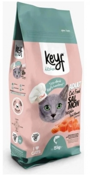 Keyf Somonlu Yetişkin 15 kg Kedi Maması
